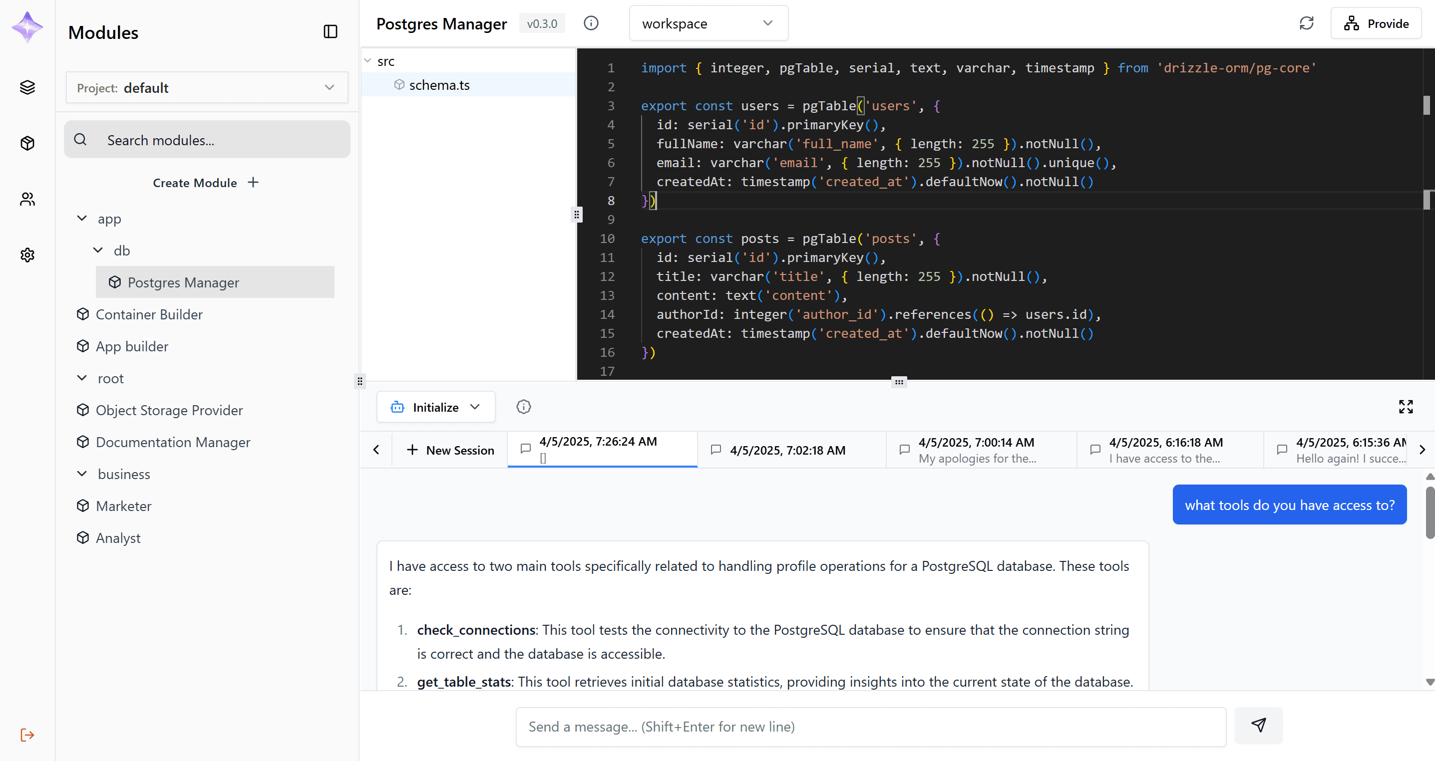 Genbase Studio Layout